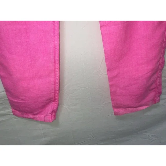 NWT Lilly Pulitzer Linen Taron Pants Pink Isle - Large (34" X 32") - Picture 4 of 7